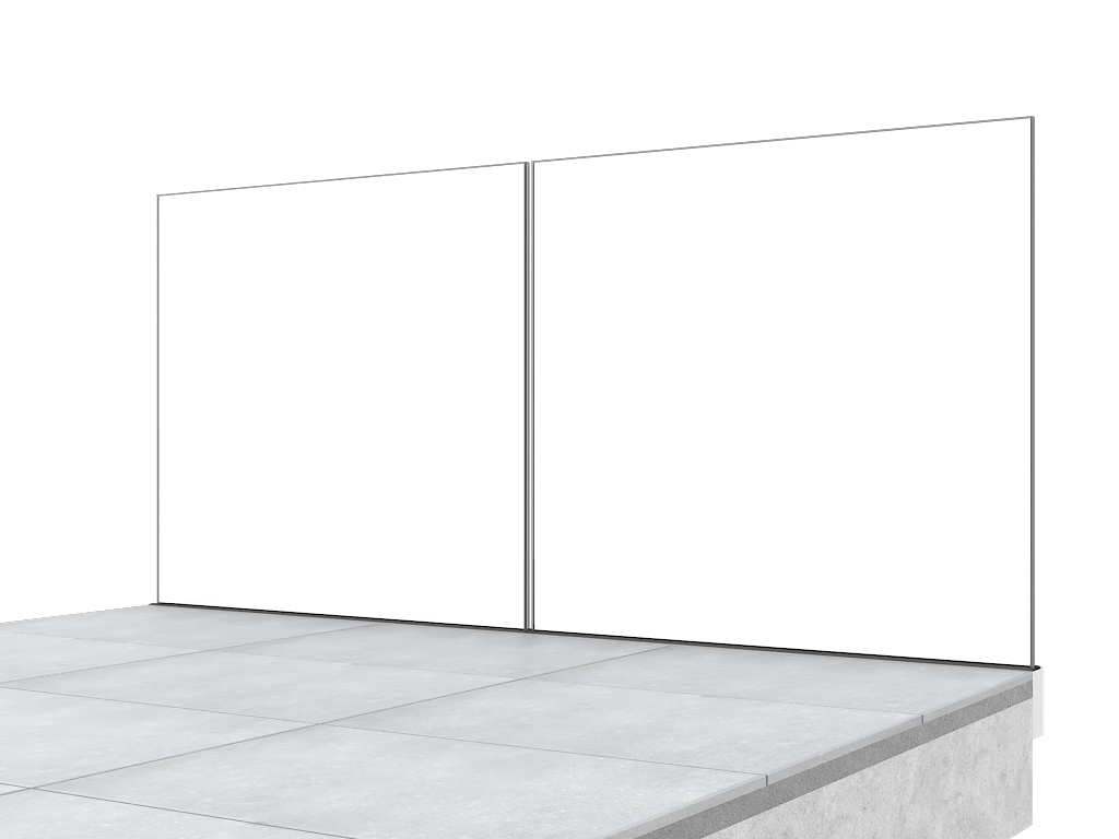 Garde-corps terrasse GLASSFIT 1602 vue int&eacute;rieure